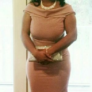 Mauve mermaid prom dress sz 4